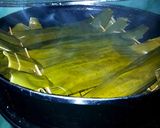 Foto langkah ke 8 dari resep Pepes Ikan Belanak Sambal Pencit (Mangga Muda).