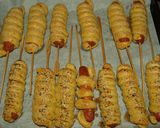Φωτογραφία βήματος 4 της συνταγής "Corn" dogs με λωρίδες σφολιάτας