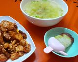Hình bước làm 4 của món Cơm nhà hai món đơn giản