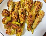 รูปขั้นตอนการทำที่ 4 ของ พริกหยวกยัดไส้อกไก่