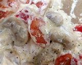 A picture of step 4 of My Mushroom Pasta Dish in a Cheese Sauce 😀.