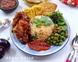 Foto langkah ke 8 dari resep Nasi Tutug Oncom Komplit (NTO) Khas Sunda.