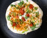 A picture of step 5 of Horse Gram Uttapam / pancakes.