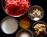 A picture of step 1 of Mawa gajar halwa.