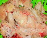 A picture of step 2 of Achari chicken.