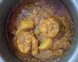 A picture of step 4 of Prawn Curry.
