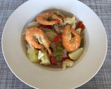 Foto del paso 3 de la receta: Sopa de verduras y gambas