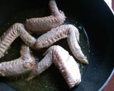 A picture of step 2 of Sticky orange wings.