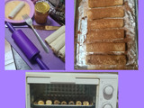 Cinnamon roll roti tawar