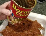A picture of step 3 of Chilli Cheese Fries.