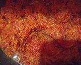 A picture of step 3 of Gajr ka halwa.