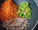 A picture of step 1 of Veg lasagna.