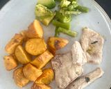 Foto del paso 5 de la receta: Corvina al horno con camote y espárragos