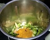 A picture of step 1 of Capsicum Chicken Curry.