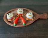 A picture of step 3 of Pizza crackers 🙂🙂.