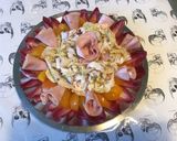 Une image de l'étape 14 de Salade composée à la mortadelle (tomates ananas,endives rouges et castelfranco).
