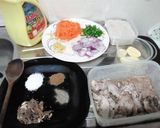 A picture of step 1 of Chicken pilau.