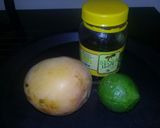 A picture of step 1 of Mango Lemonade.