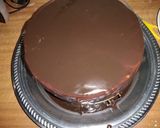 A picture of step 16 of Black forest in pineapple sorbet n chocolate ganache#easterdish.