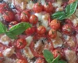 Une image de l'étape 6 de 🌱Tarte Tomate Thym Basilic Moutarde Mozza.