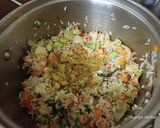 A picture of step 2 of Lima beans pulao.