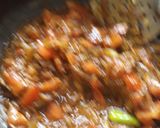 A picture of step 12 of Shahi Chana Masala biryani.