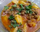A picture of step 4 of Alu choliya salan ❤❤.