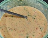 A picture of step 3 of Mix Veg Besan Chilla.