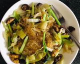 Hình bước làm 3 của món Miến xào nhộng