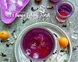Foto langkah ke 3 dari resep Es Bunga Telang Jeruk.