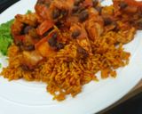 A picture of step 8 of Mexican chicken, sweet potato and black bean.