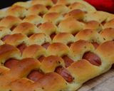 Foto langkah ke 9 dari resep Roti tikar sosis kekinian.