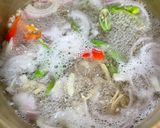 Gambar langkah 2 resipi Masak Lemak Putih Jantung Pisang.
