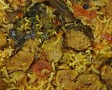 A picture of step 6 of Soya Pulao.