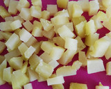 Foto del paso 5 de la receta: Ensalada de patata, mango, soja, lechuga y mayonesa de zanahoria
