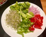 Une image de l'étape 3 de Barquitas au bœuf haché, purée d’avocat et graines germées.