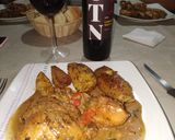 Foto del paso 6 de la receta: Pollo a la calabresa al disco con papas rústicas rabiosas