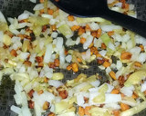 Foto del paso 1 de la receta: Arroz salteado con vegetales y carne asada