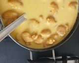 A picture of step 3 of Kadhi bari bihari style.