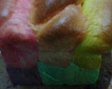 Foto langkah ke 5 dari resep Roti Tawar Rainbow Eggless Again.