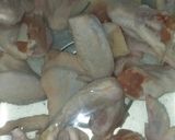 A picture of step 1 of Honey BBQ Baked Chicken Wings.