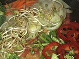 Verduras con pollo salteadas tipo shop suey