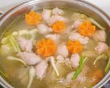 Hình bước làm 4 của món Nui gà giò sống rau củ
