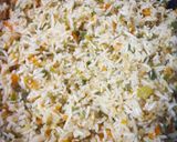 A picture of step 3 of Chinese fried rice.
