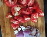 A picture of step 2 of Kara chutney.