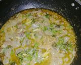 A picture of step 6 of Beef green karhai.