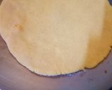 A picture of step 7 of Sarson Ka Saag with Makki Ki Roti.
