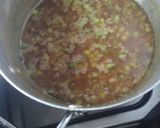 A picture of step 3 of Fried rice with peppered chicken n coleslaw.
