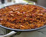 Foto del paso 12 de la receta: Fideuá de langostinos al ajillo