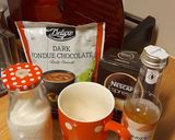 A picture of step 1 of Hot Chocolat Coffee milk.